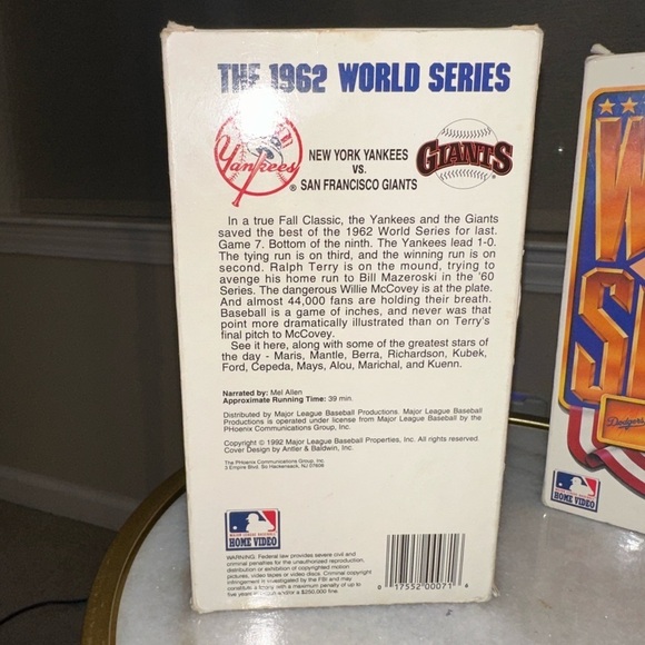 MLB Home VHS World Series Collection - 1961, 1962 and 1963 - Picture 4 of 6